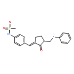 Methanesulfonamide,N-[4-[(E)-[2-oxo-3-[(phenylamino)methyl]cyclopentylidene]methyl]phenyl]-