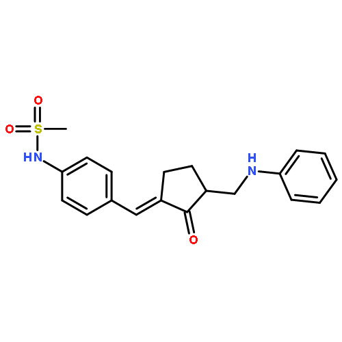 Methanesulfonamide,N-[4-[(E)-[2-oxo-3-[(phenylamino)methyl]cyclopentylidene]methyl]phenyl]-