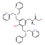 L-Tyrosine, 3,5-bis[[bis(2-pyridinylmethyl)amino]methyl]-, methyl ester