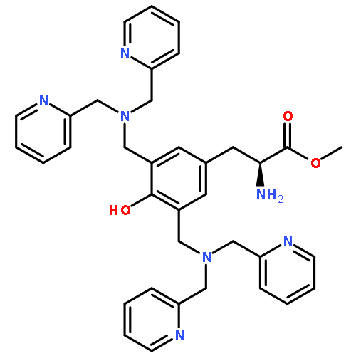 L-Tyrosine, 3,5-bis[[bis(2-pyridinylmethyl)amino]methyl]-, methyl ester