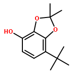 1,3-BENZODIOXOL-4-OL, 7-(1,1-DIMETHYLETHYL)-2,2-DIMETHYL-