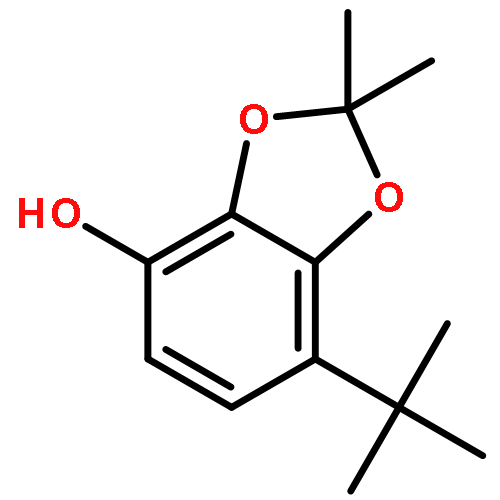 1,3-BENZODIOXOL-4-OL, 7-(1,1-DIMETHYLETHYL)-2,2-DIMETHYL-