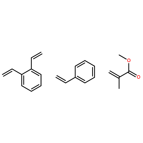 1,2-diethenylbenzene; methyl 2-methylprop-2-enoate; styrene