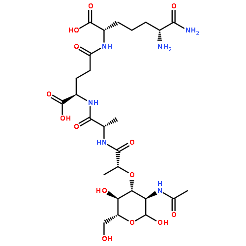 D-Lysinamide,N6-[N-(N-acetylmuramoyl)-L-alanyl-D-g-glutamyl]-6-carboxy-, (6R)-