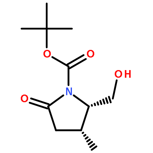 1-Pyrrolidinecarboxylic acid, 2-(hydroxymethyl)-3-methyl-5-oxo-, 1,1-dimethylethyl ester, (2S,3R)-