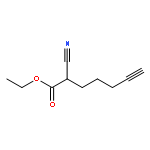 6-Heptynoic acid, 2-cyano-, ethyl ester