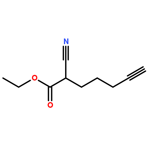 6-Heptynoic acid, 2-cyano-, ethyl ester