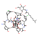 Ristomycin A aglycone, 34-O-2-(acetylamino)-2-deoxy-.beta.-D-glucopyranosyl-22,31-dichloro-7-demethyl-64-O-demethyl-19-deoxy-56-O-2-deoxy-2-(8-methyl-1-oxononyl)amino-.beta.-D-glucopyranosyl-42-O-.alpha.-D-mannopyranosyl-