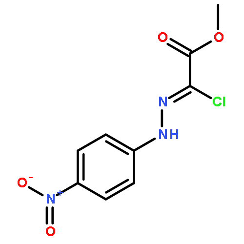 ACETIC ACID, CHLORO[(4-NITROPHENYL)HYDRAZONO]-, METHYL ESTER