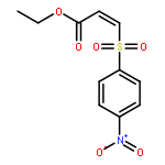 2-PROPENOIC ACID, 3-[(4-NITROPHENYL)SULFONYL]-, ETHYL ESTER, (2Z)-