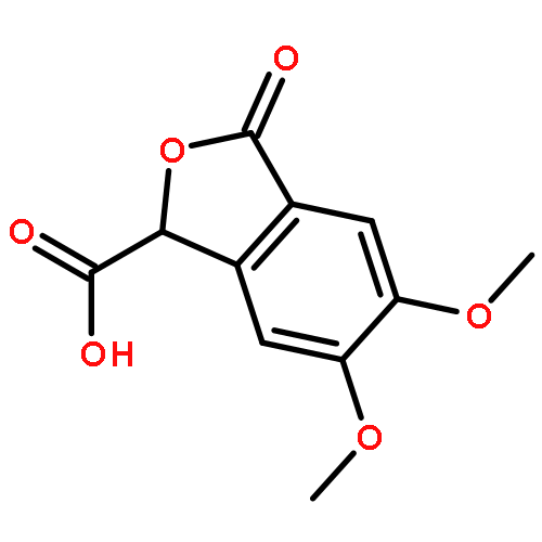 1,3-dihydro-5,6-dimethoxy-3-oxo-1-isobenzofurancarboxylic acid