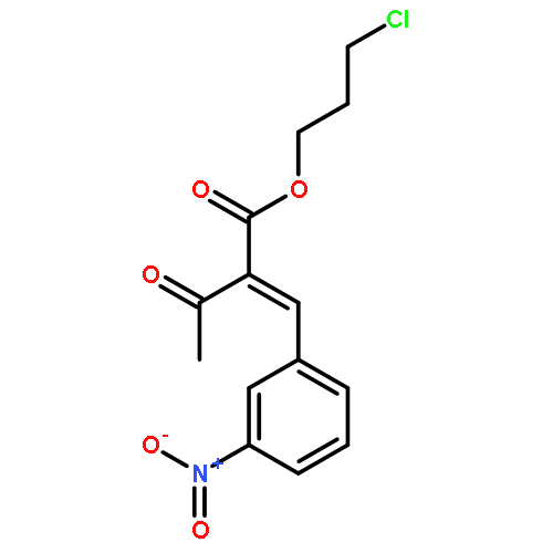 Butanoic acid, 2-[(3-nitrophenyl)methylene]-3-oxo-, 3-chloropropyl ester