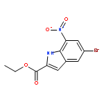 1H-INDOLE-2-CARBOXYLIC ACID, 5-BROMO-7-NITRO-, ETHYL ESTER