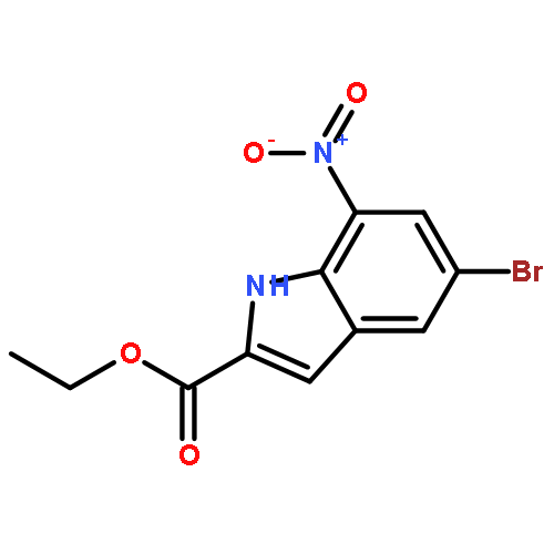 1H-INDOLE-2-CARBOXYLIC ACID, 5-BROMO-7-NITRO-, ETHYL ESTER