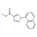 1H-1,2,3-TRIAZOLE-4-CARBOXYLIC ACID, 1-(1-NAPHTHALENYL)-, METHYL ESTER