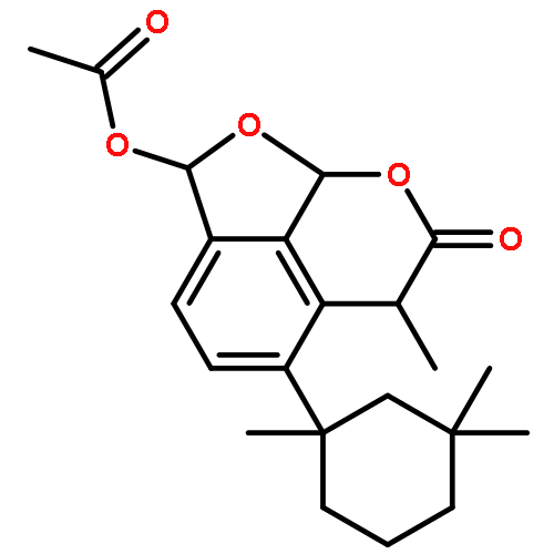 (2S)-2-(Acetyloxy)-6,8aβ-dihydro-6β-methyl-5-[(1R)-1,3,3-trimethylcyclohexyl]furo[4,3,2-ij][2]benzopyran-7(2H)-one