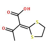 Butanoic acid, 2-(1,3-dithiolan-2-ylidene)-3-oxo-