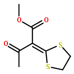 Butanoic acid, 2-(1,3-dithiolan-2-ylidene)-3-oxo-, methyl ester