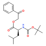 L-Leucine, N-[(1,1-dimethylethoxy)carbonyl]-, 2-oxo-2-phenylethyl ester