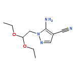 1H-Pyrazole-4-carbonitrile,5-amino-1-(2,2-diethoxyethyl)-