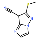 1H-IMIDAZO[1,2-B]PYRAZOLE-7-CARBONITRILE, 6-(METHYLTHIO)-