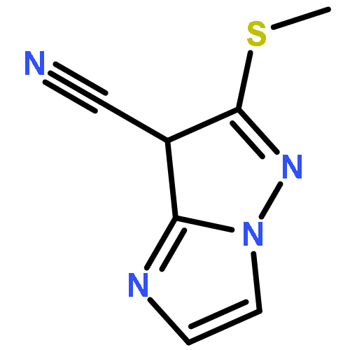 1H-IMIDAZO[1,2-B]PYRAZOLE-7-CARBONITRILE, 6-(METHYLTHIO)-