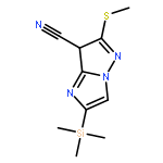 IMIDAZO[1,2-B]PYRAZOLE-7-CARBONITRILE, 6-(METHYLTHIO)(TRIMETHYLSILYL)-