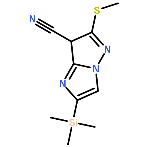 IMIDAZO[1,2-B]PYRAZOLE-7-CARBONITRILE, 6-(METHYLTHIO)(TRIMETHYLSILYL)-