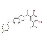 4-({5-[(4-methylpiperazin-1-yl)methyl]-2,3-dihydro-1H-isoindol-2-yl}carbonyl)-6-(propan-2-yl)benzene-1,3-diol