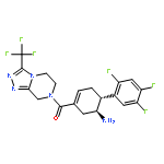 1,2,4-Triazolo[4,3-a]pyrazine,
7-[[(4R,5S)-5-amino-4-(2,4,5-trifluorophenyl)-1-cyclohexen-1-yl]carbonyl
]-5,6,7,8-tetrahydro-3-(trifluoromethyl)-