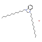 1H-Benzimidazolium, 1,3-didodecyl-, bromide