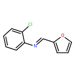 Benzenamine, 2-chloro-N-(2-furanylmethylene)-