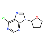 6-chloro-9-(oxolan-2-yl)purine