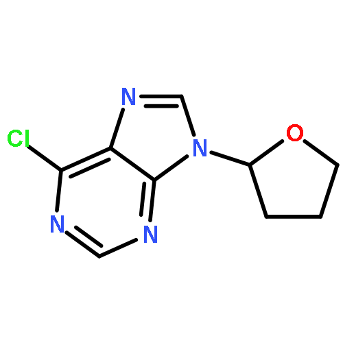 6-chloro-9-(oxolan-2-yl)purine