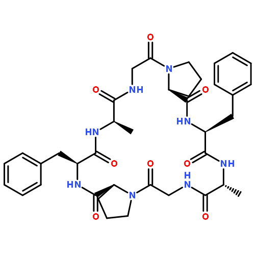 CYCLO(D-ALANYLGLYCYL-L-PROLYL-L-PHENYLALANYL-D-ALANYLGLYCYL-L-PROLYL-L-PHENYLALANYL)