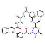 Cyclo(L-alanylglycyl-L-prolyl-L-phenylalanyl-L-alanylglycyl-L-prolyl-L-phenyl
alanyl)