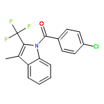 (4-Chlorophenyl)(3-methyl-2-(trifluoromethyl)-1H-indol-1-yl)methanone