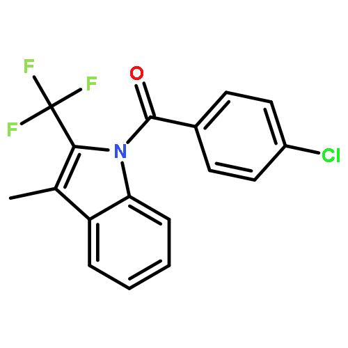 (4-Chlorophenyl)(3-methyl-2-(trifluoromethyl)-1H-indol-1-yl)methanone