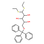 D-Arabinose, 5-O-(triphenylmethyl)-,diethyl dithioacetal (9CI)