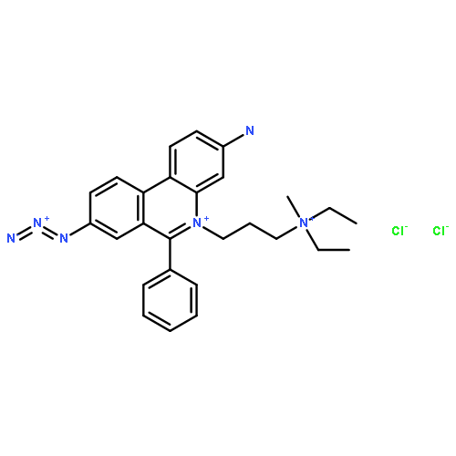 Phenanthridinium,3-amino-8-azido-5-[3-(diethylmethylammonio)propyl]-6-phenyl-, chloride (1:2)