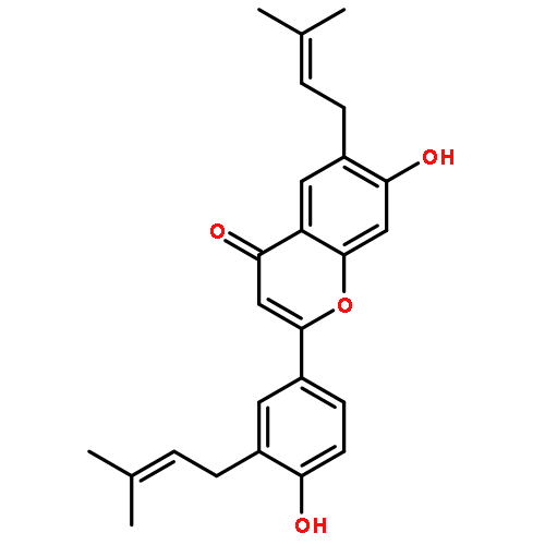 4',7-Dihydroxy-3',6-diprenylflavone