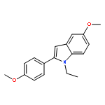 1H-Indole, 1-ethyl-5-methoxy-2-(4-methoxyphenyl)-