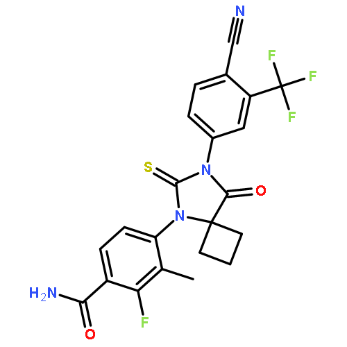 4-[7-[4-cyano-3-(trifluoromethyl)phenyl]-8-oxo-6-sulfanylidene-5,7-diazaspiro[3.4]octan-5-yl]-2-fluoro-n-methylbenzamide