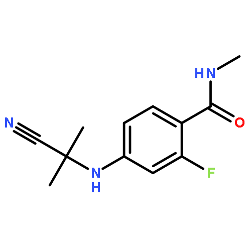 4-(2-CYANOPROPAN-2-YLAMINO)-2-FLUORO-N-METHYLBENZAMIDE