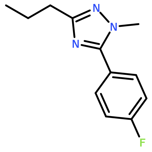 1H-1,2,4-TRIAZOLE, 5-(4-FLUOROPHENYL)-1-METHYL-3-PROPYL-