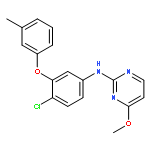 2-Pyrimidinamine, N-[4-chloro-3-(3-methylphenoxy)phenyl]-4-methoxy-