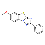 [1,2,4]Triazolo[5,1-b]benzothiazole, 6-methoxy-2-phenyl-