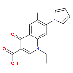 1-ethyl-6-fluoro-4-oxo-7-pyrrol-1-ylquinoline-3-carboxylic Acid