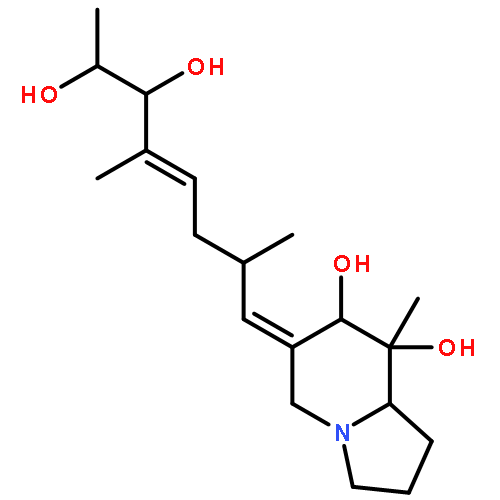 (6E,7S,8R,8aS)-6-[(2R,4E,6R,7R)-6,7-dihydroxy-2,5-dimethyloct-4-en-1-ylidene]-8-methyloctahydroindolizine-7,8-diol