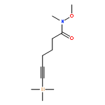 5-Hexynamide, N-methoxy-N-methyl-6-(trimethylsilyl)-